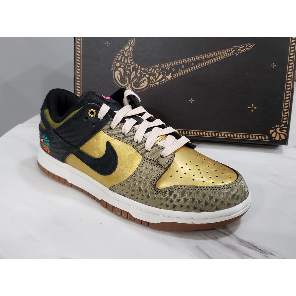 NEW Nike Dunk Low PRM Dia De Muertos | Women's Size 6.5 / Men's 5 | FQ8148-010